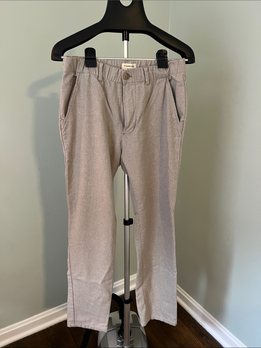 Marine Layer Beige Soft Flannel Chinos